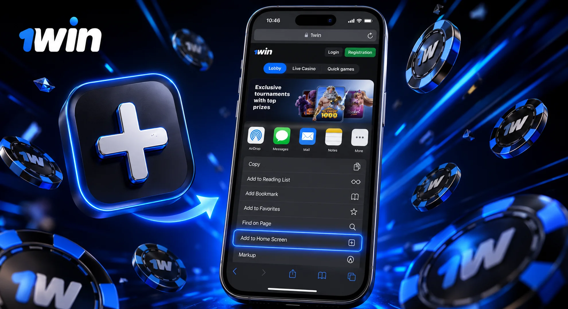 Step 3: Scroll options and select Add to Home Screen