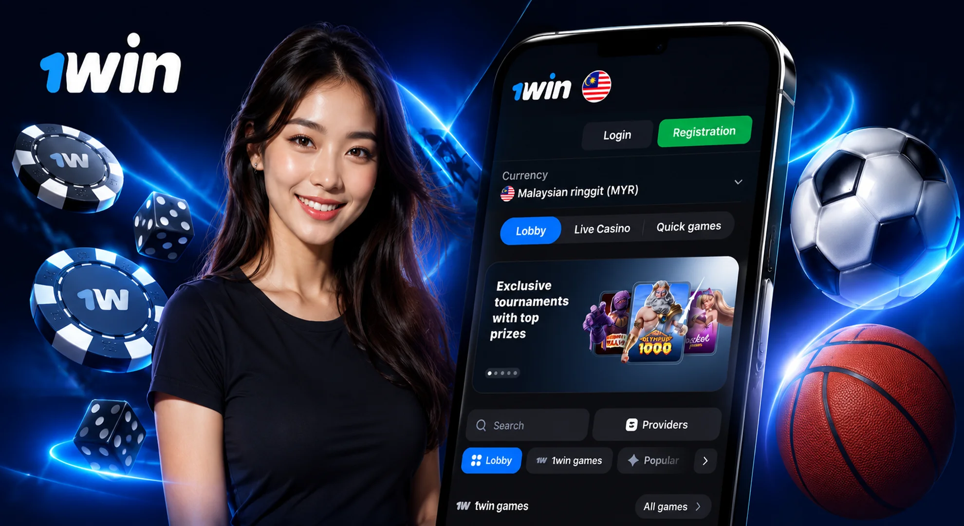 Official 1win Malaysia platform for online casino and sports betting